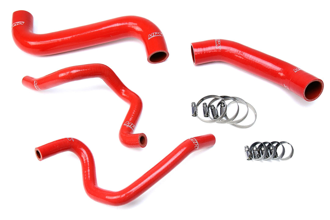 HPS Reinforced Silicone Radiator + Heater Hose Kit for Subaru 2003 Impreza 2.5L Non Turbo (Red) - Dirty Racing Products