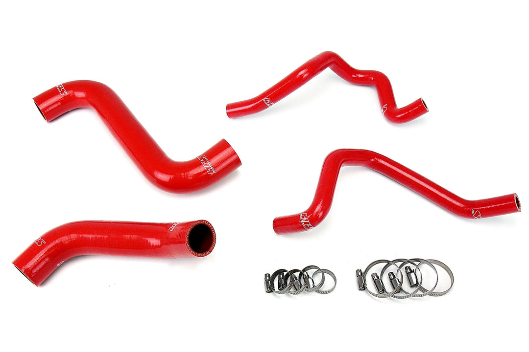 HPS Reinforced Silicone Radiator + Heater Hose Kit for 2005 Subaru WRX 2.0L Turbo Red - Dirty Racing Products