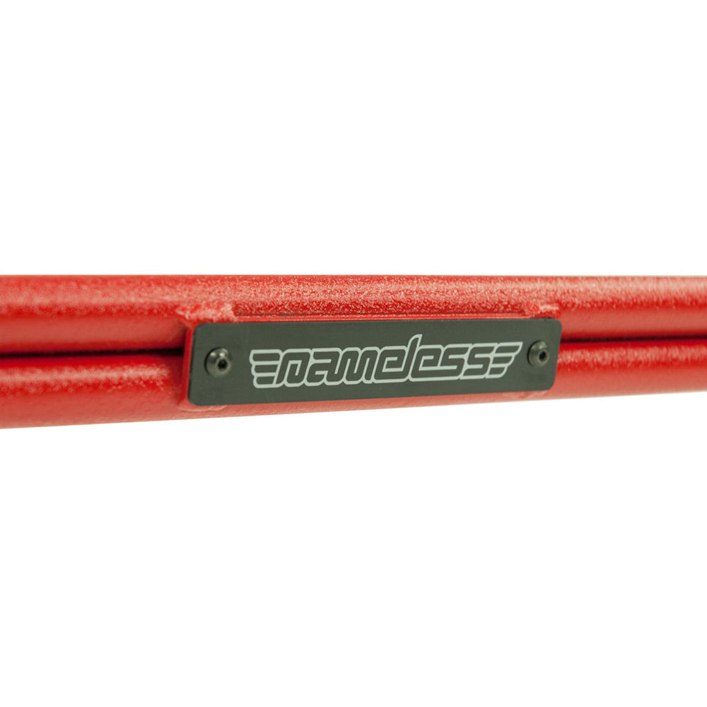 Nameless Performance Front Strut Tower Brace - 2008-2014 Subaru WRX/STi - Wrinkle Red - Dirty Racing Products