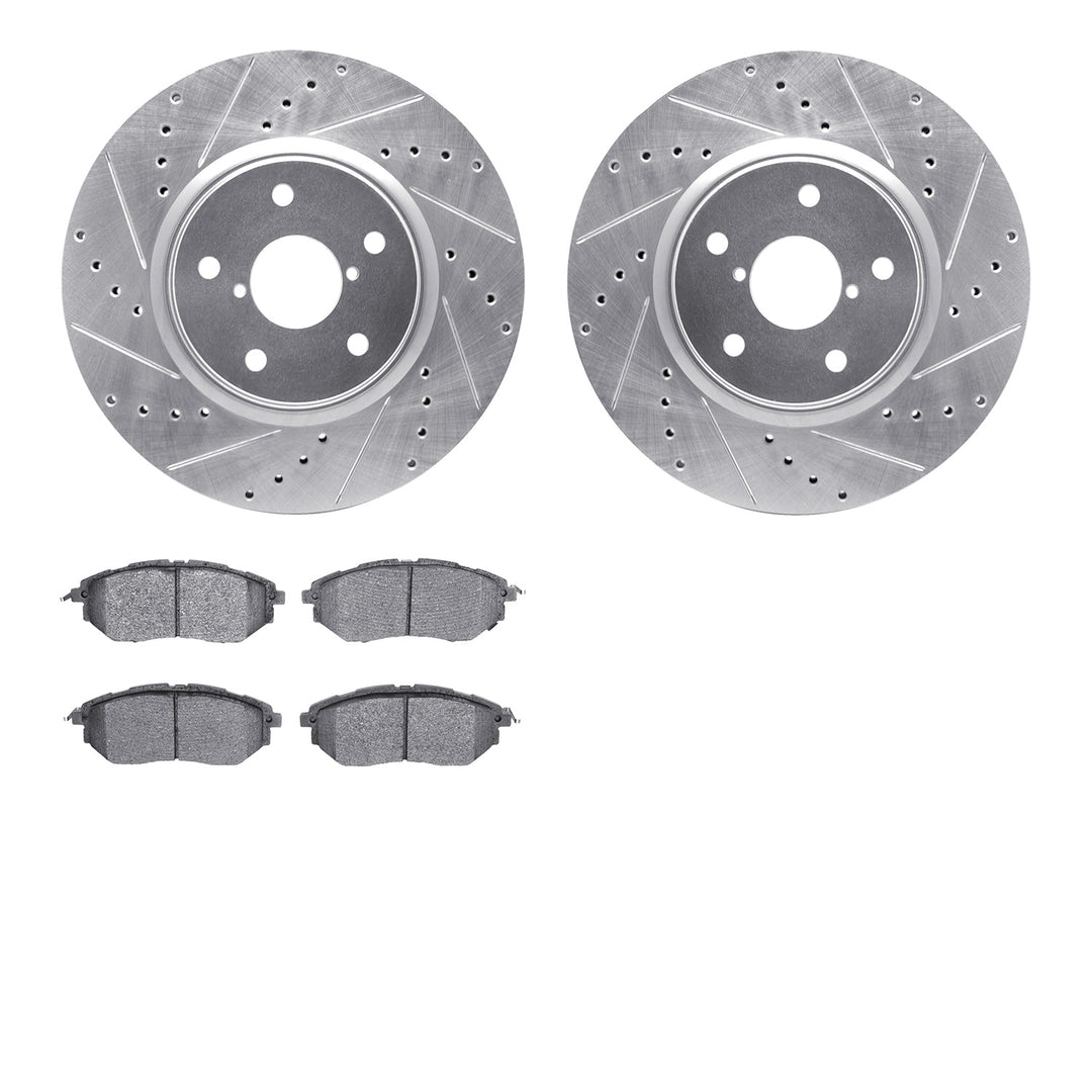 R1 Concepts E-Line Series Brake Rotor D/S Silver w/Ceramic Pads Subaru B9 Tribeca 2007-06, Legacy 2019-15, Outback 2019-15, Tribeca 2014-08, WRX 2021-15 - Dirty Racing Products