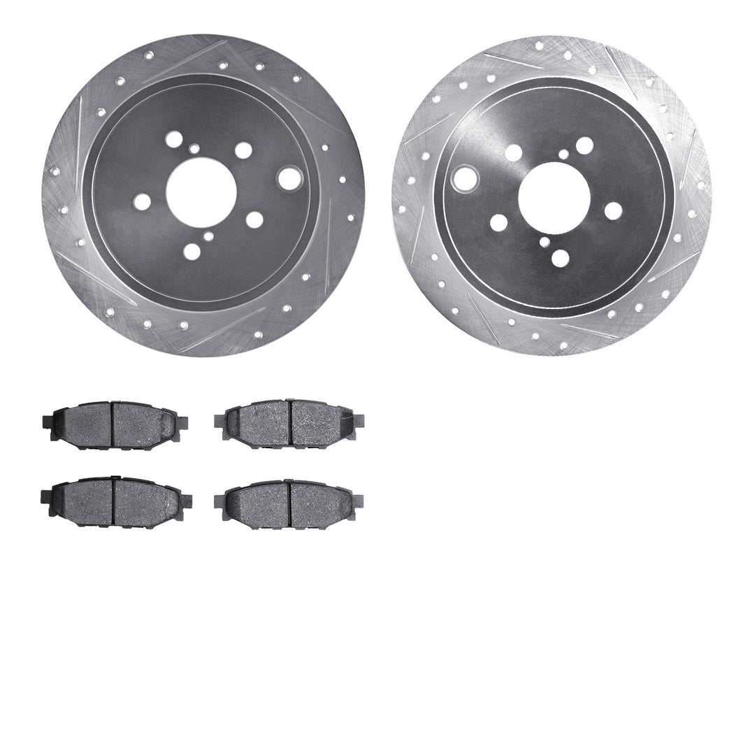 R1 Concepts E-Line Series Brake Rotor D/S Silver w/Ceramic Pads Subaru BRZ 2015-13, Forester 2013-09, Impreza 2014-08, Legacy 2014-10, Outback 2014-10, WRX 2014-12 - Dirty Racing Products