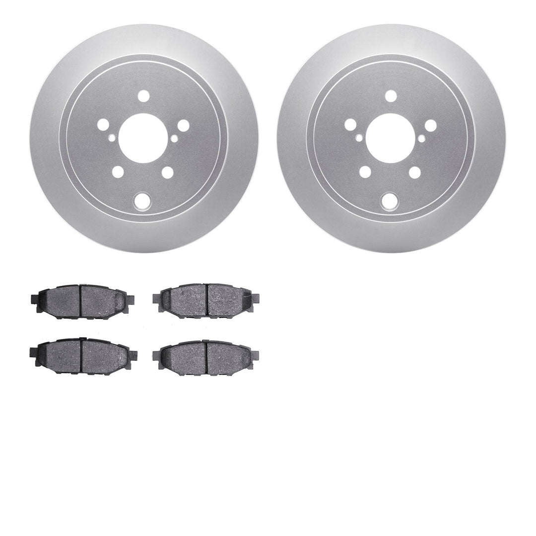 R1 Concepts Carbon Series Brake Rotors w/5000 Oep Brake Pads Subaru BRZ 2015-13, Forester 2013-09, Impreza 2014-08, Legacy 2014-10, Outback 2014-10, WRX 2014-12 - Dirty Racing Products