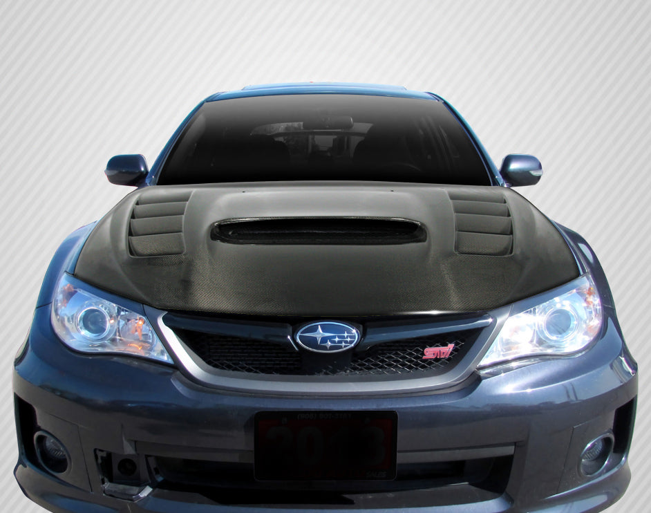Carbon Creations 2008-2011 Subaru Impreza / 2008-2014 WRX STI DriTech VR-S Hood - 1 Piece - Dirty Racing Products