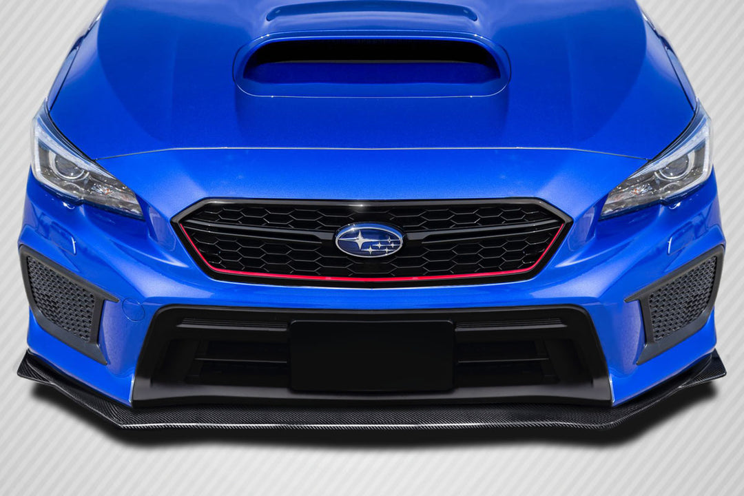 Carbon Creations 2018-2021 Subaru WRX STI V Limited Look Front Lip Splitter - 1 Piece - Dirty Racing Products