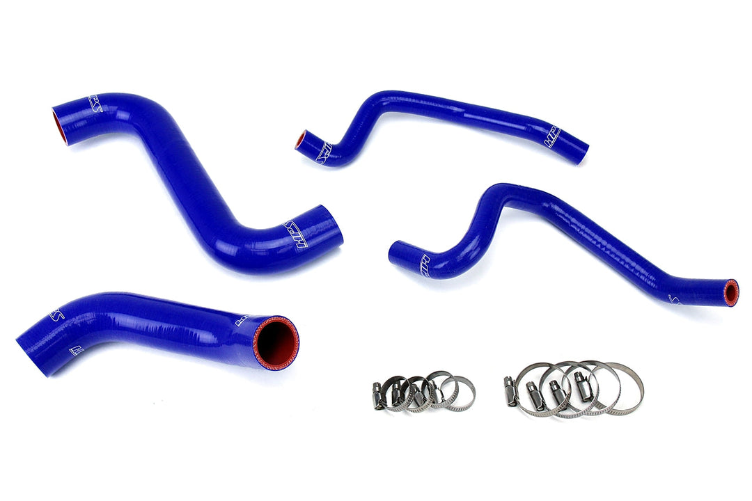HPS Reinforced Silicone Radiator + Heater Hose Kit for 2002-2003 Subaru WRX 2.0L Turbo Blue - Dirty Racing Products