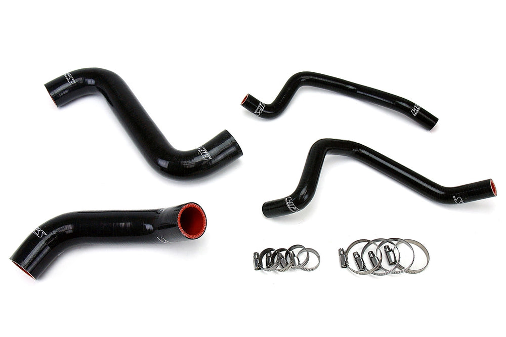 HPS Reinforced Silicone Radiator + Heater Hose Kit for 2004 Subaru WRX 2.0L Turbo Black - Dirty Racing Products