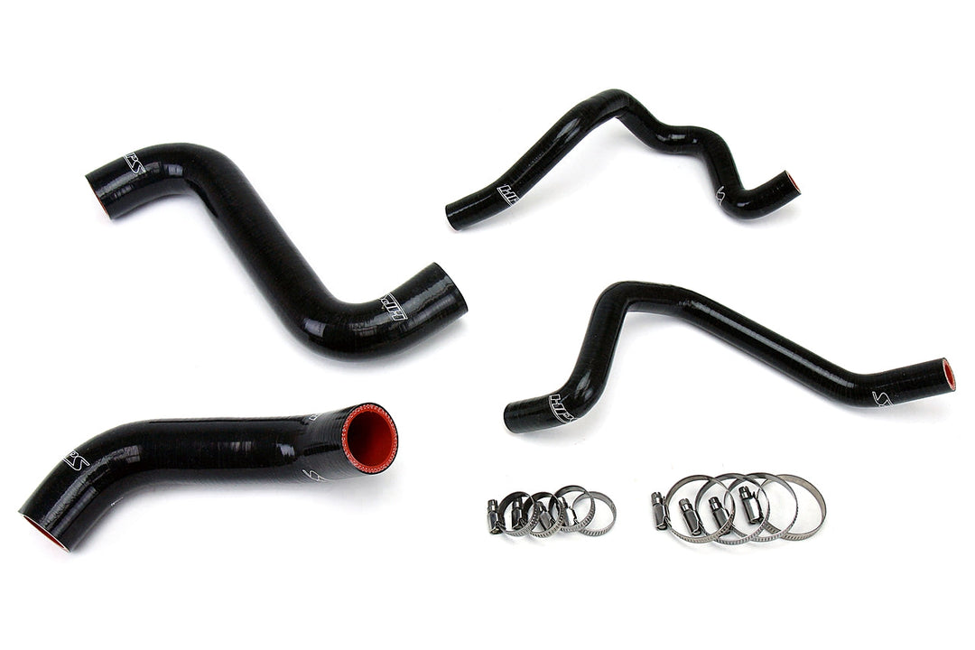 HPS Reinforced Silicone Radiator + Heater Hose Kit for 2005 Subaru WRX 2.0L Turbo Black - Dirty Racing Products