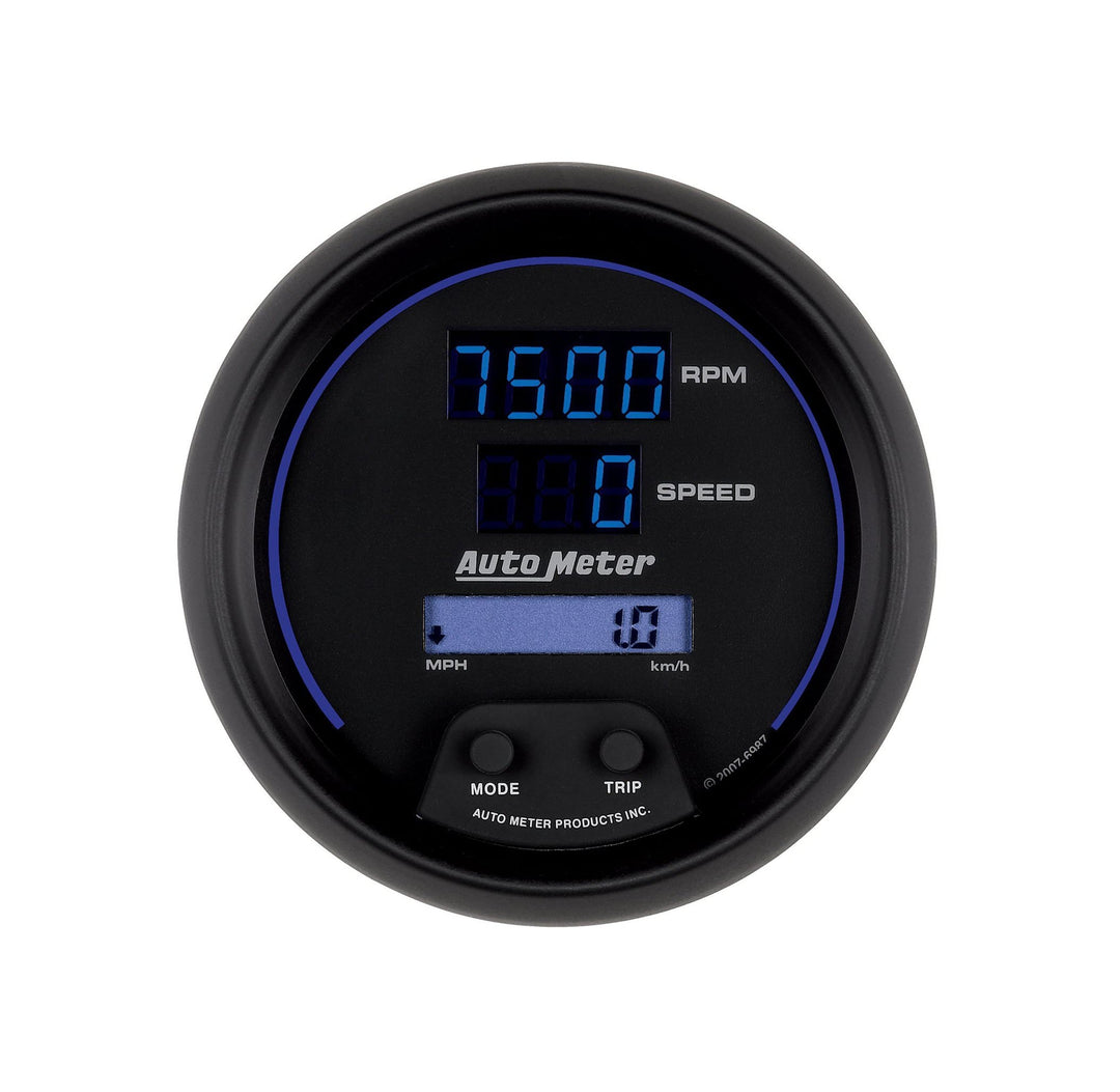 Autometer Cobalt Tachometer/Speedometer Gauge Digital 3-3/8in - Dirty Racing Products