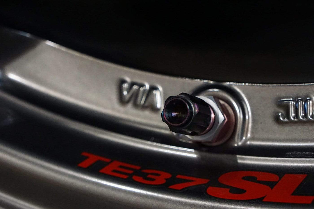 Dress Up Bolts Titanium Valve Stem Caps Gear Design - Dirty Racing Products