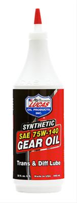 Lucas Oil Pure Synthetic Gear Oil 75W140 1QT - Dirty Racing Products