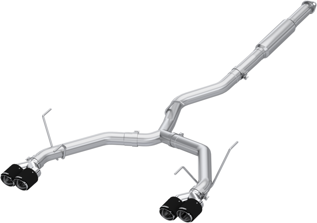 MBRP 3" Quad Rear Exit Race Profile Cat Back Exhaust w/Carbon Fiber Tips Subaru WRX 2022 - Dirty Racing Products