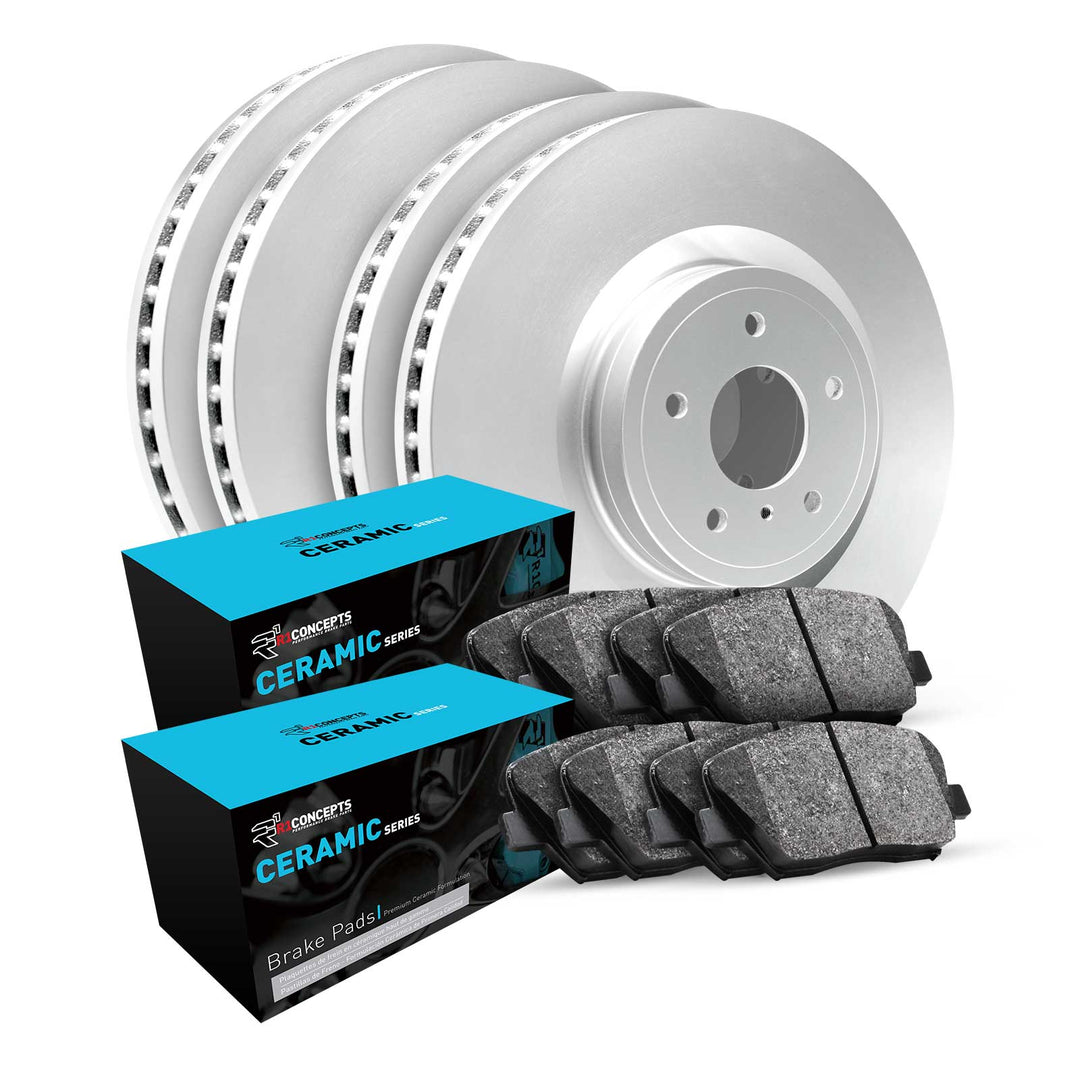 R1 Concepts Brake Rotor Carbon Coated w/Ceramic Pads Subaru WRX 2021-15 - Dirty Racing Products
