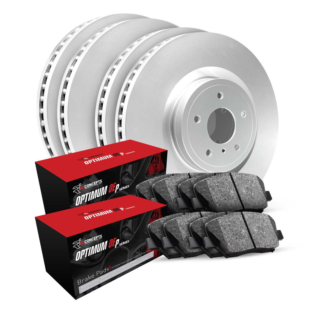 R1 Concepts Brake Rotor Carbon Coated w/Optimum OE Pads Subaru WRX 2021-15 - Dirty Racing Products
