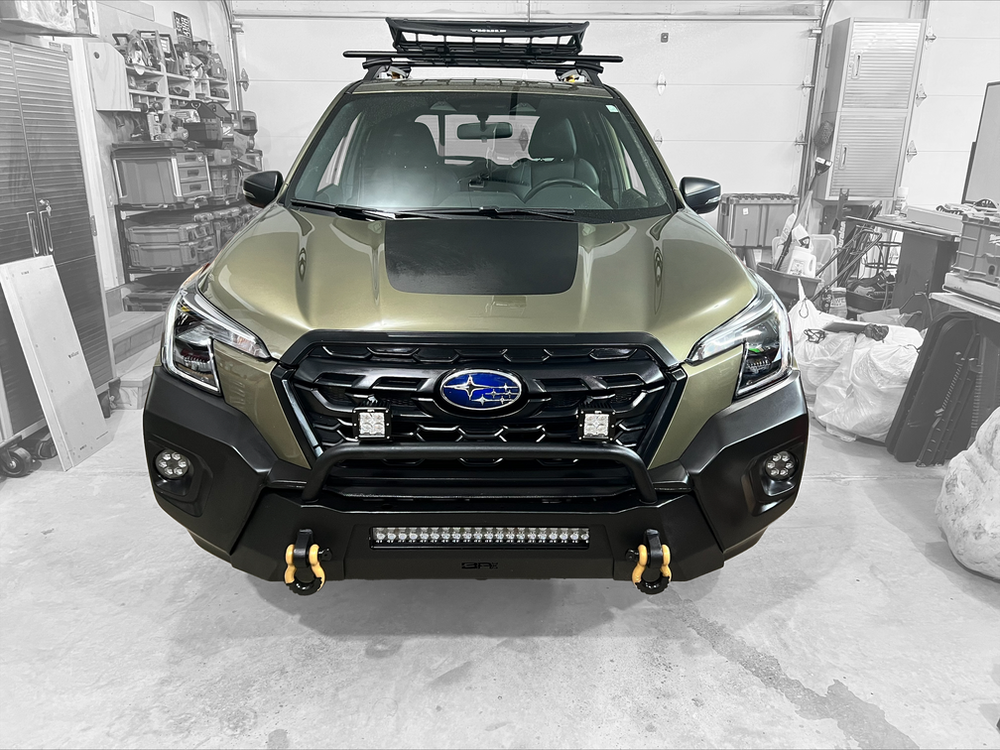 Body Armor 4x4 HiLine Front Winch Bumper Subaru Forester 2019-2023