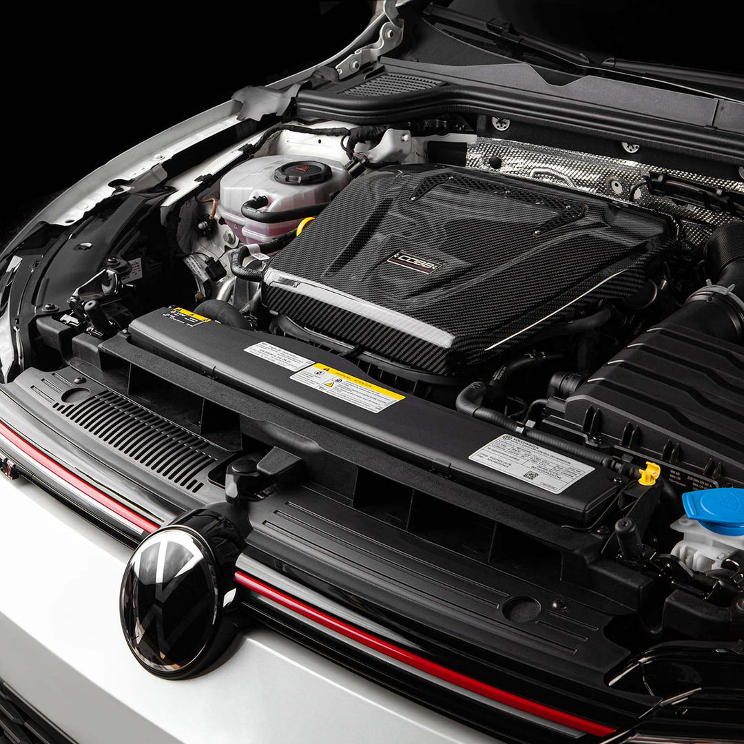 COBB Redline Carbon Fiber Engine Cover for Volkswagen (Mk7) Golf, (Mk7/Mk7.5/Mk8) GTI, Golf R, (A7) Jetta GLI and Audi (8V) A3/S3