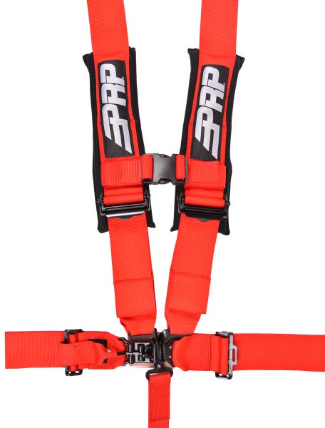 PRP 5.3 (5 Point, 3 Inch) Off Road Safety Harness - Red - Dirty Racing Products