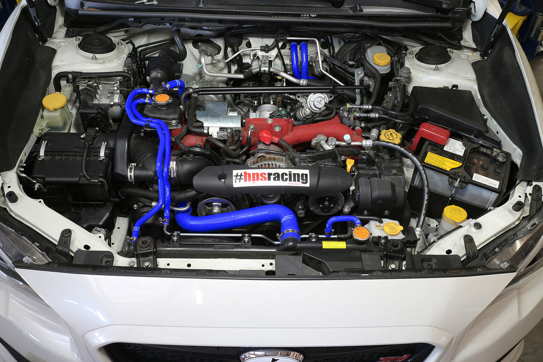 HPS Silicone Radiator + Heater Coolant Hose Kit Subaru 2015-2021 STI 2.5L Turbo (Black)