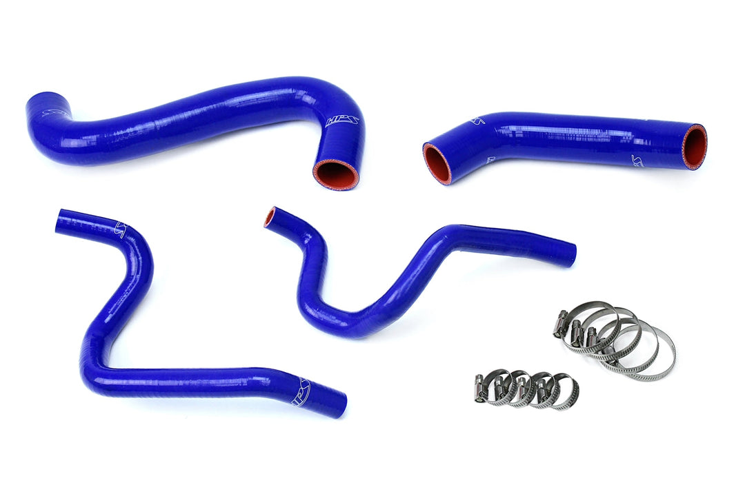 HPS Reinforced Silicone Radiator + Heater Hose Kit for Subaru 2002 Impreza 2.5L Non Turbo Blue - Dirty Racing Products