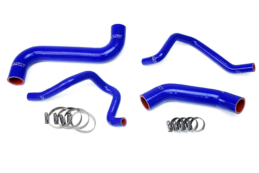 HPS Reinforced Silicone Radiator + Heater Hose Kit for Subaru 2004-2005 Impreza 2.5L Non Turbo Blue - Dirty Racing Products