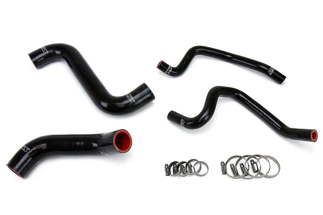 HPS Reinforced Silicone Radiator + Heater Hose Kit for 2002-2003 Subaru WRX 2.0L Turbo Black - Dirty Racing Products