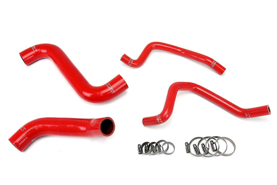 HPS Reinforced Silicone Radiator + Heater Hose Kit for 2002-2003 Subaru WRX 2.0L Turbo Red - Dirty Racing Products