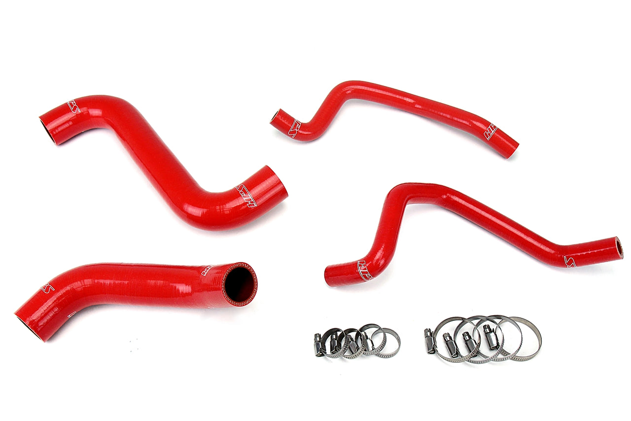 HPS Reinforced Silicone Radiator + Heater Hose Kit for 2004 Subaru WRX 2.0L Turbo Red - Dirty Racing Products