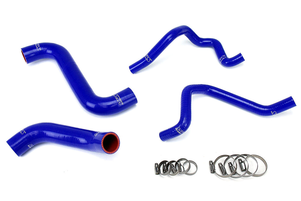 HPS Reinforced Silicone Radiator + Heater Hose Kit for 2005 Subaru WRX 2.0L Turbo Blue - Dirty Racing Products