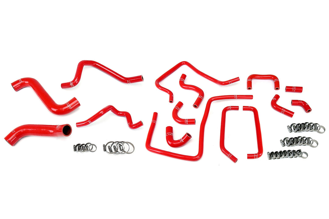 HPS Reinforced Silicone Radiator, Heater and Ancillary Red Hose Kit Coolant for Subaru 2005 WRX 2.0L Turbo - Dirty Racing Products