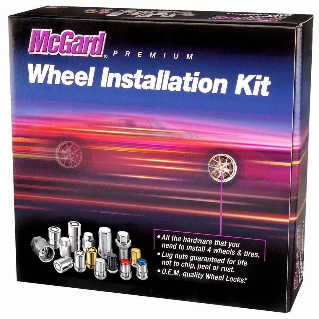 McGard Black SplineDrive 5 Lug Wheel Installation Kit (M12 x 1.25 Thread Size) Set of 16 Lug Nuts