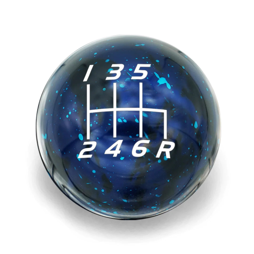 Billetworkz 6 Speed WRX Shift Knob Velocity Engraving - Cosmic Space Colors