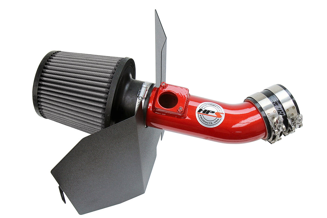 HPS Shortram Air Intake for 2006-2007 Subaru WRX 2.5L Turbo Red - Dirty Racing Products