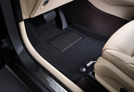 3D MAXpider Custom Fit Elegant Floor Mats (Black) Subaru BRZ 2022-2024 - First and Second Rows