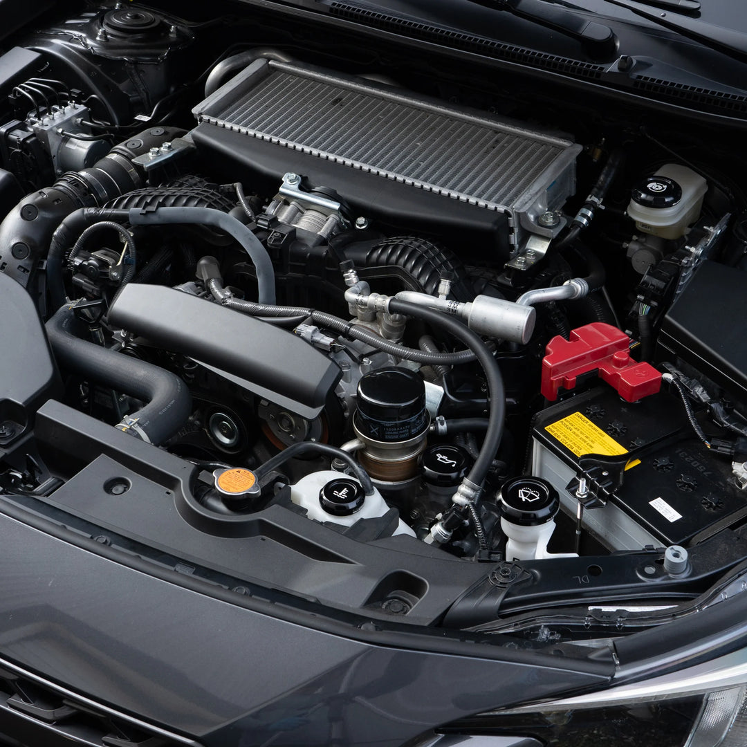 Billetworkz Zero Series Engine Bay Caps - Fluid Engraving - Subaru WRX / STI 2008-2014