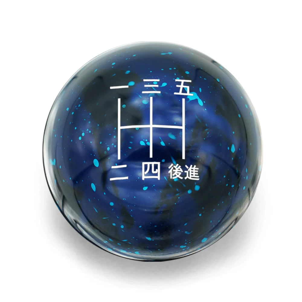 Billetworkz 5 Speed WRX Shift Knob Japanese Engraving - Cosmic Space Colors