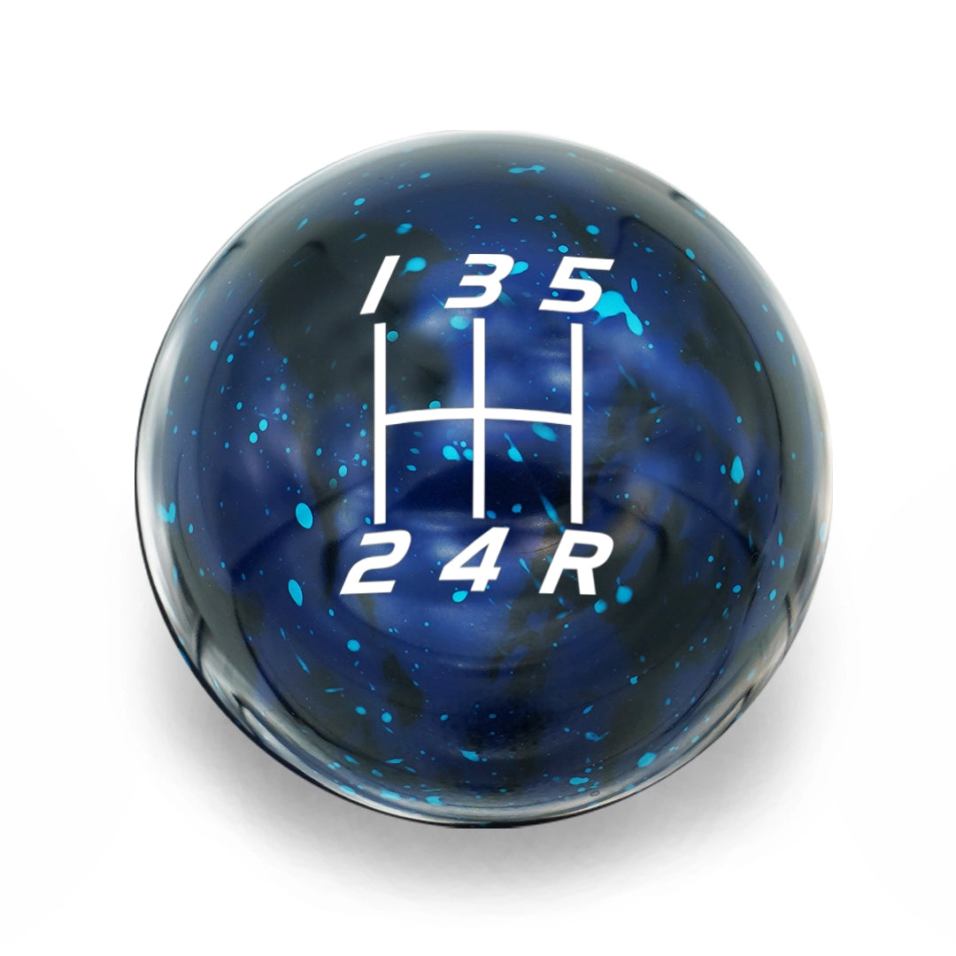 Billetworkz 5 Speed WRX Shift Knob Velocity Engraving - Cosmic Space Colors