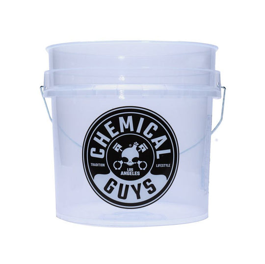 Chemical Guys Heavy Duty Ultra Clear Detailing Bucket - 4.25 GAL
