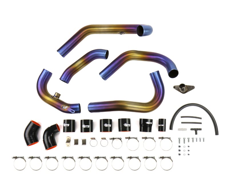 ETS Intercooler Piping Subaru STI 2008-2014 Titanium - Spot Anodize - Dirty Racing Products
