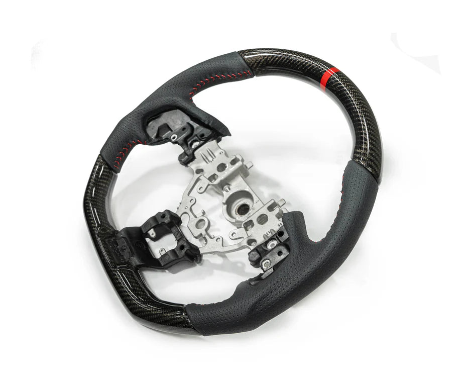 FactionFab Steering Wheel Carbon and Leather Subaru WRX 2022-2024