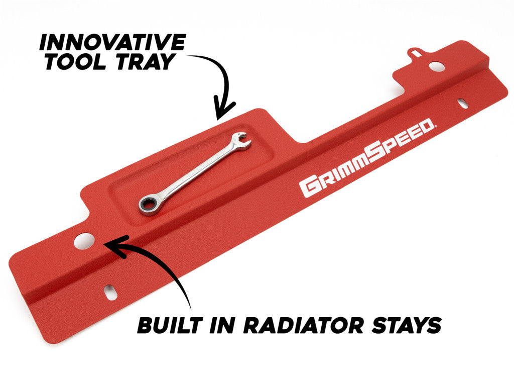 GrimmSpeed Radiator Shroud w/Tool Tray Subaru WRX/STI 2002-2007 - Dirty Racing Products
