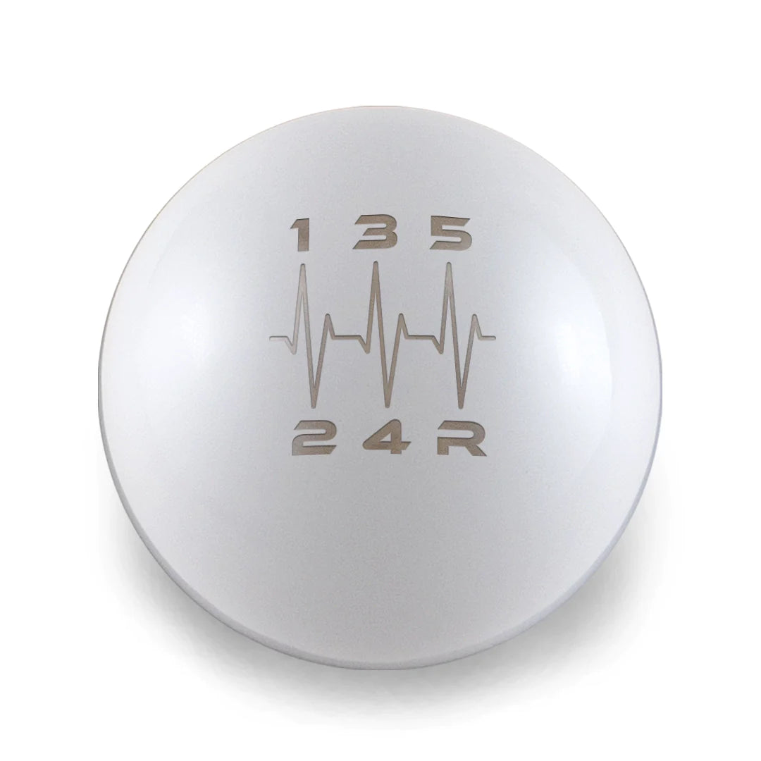 Billetworkz 5 Speed WRX Shift Knob Heartbeat Engraving - Weighted