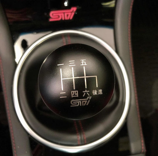Billetworkz 6 Speed STI Shift Knob Japanese w/STI Engraving - STI Fitment - Weighted