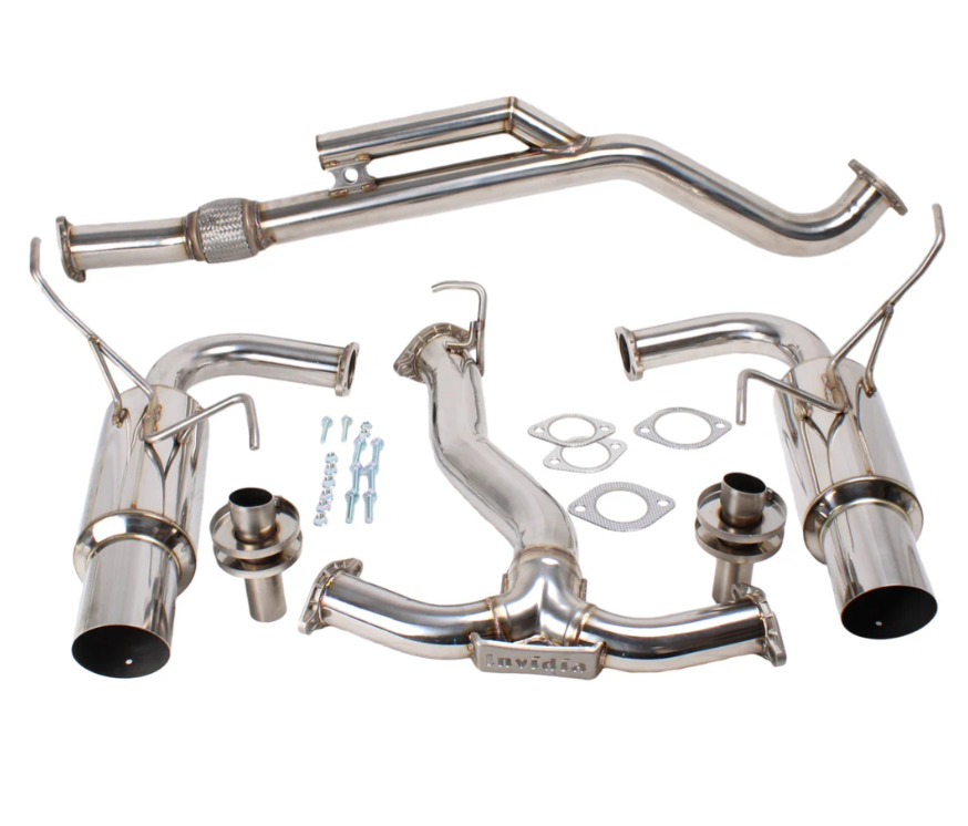 Invidia N1 Dual Stainless Steel Catback Exhaust w/ Polished Tips 2022-2024 WRX