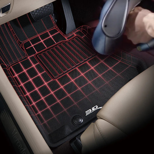 3D MAXpider All Weather Perfect Fit Kagu Floor Mats (Black) Toyota GR86 2022-2024 - First and Second Rows