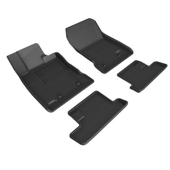 3D MAXpider All Weather Perfect Fit Kagu Floor Mats (Black) Toyota GR86 2022-2024 - First and Second Rows