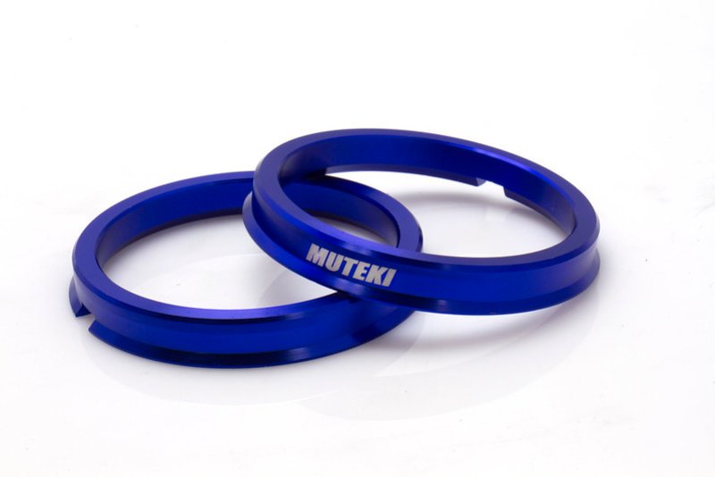 Wheel Mate Muteki Hub Ring Set 65mm x 56mm - Blue (Pair) - Dirty Racing Products