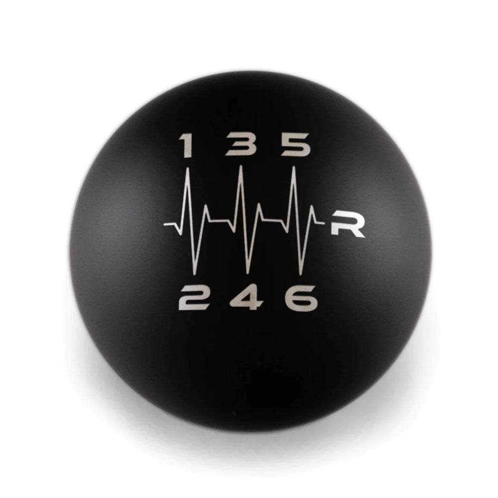 Billetworkz 6 Speed STI Shift Knob Heartbeat Engraving - STI Fitment - Weighted