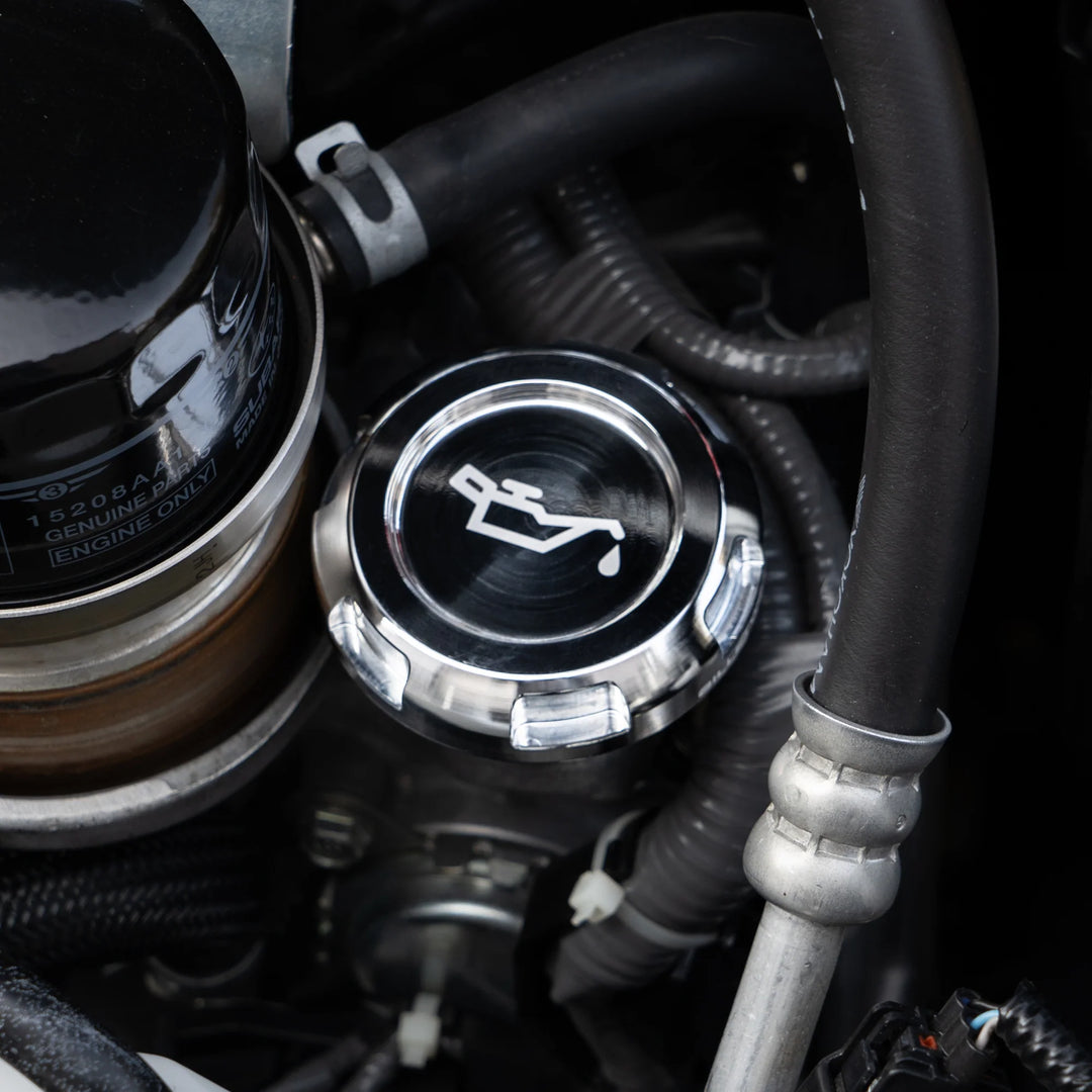 Billetworkz Zero Series Engine Bay Caps - Fluid Engraving - Subaru STI 2015-2021