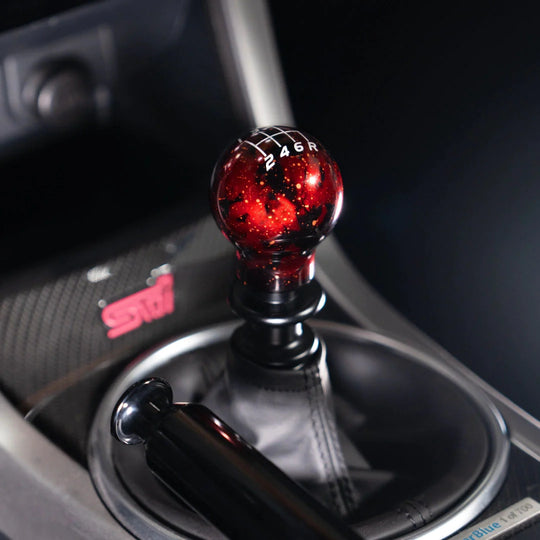 Billetworkz 6 Speed WRX Shift Knob Velocity Engraving - Cosmic Space Colors