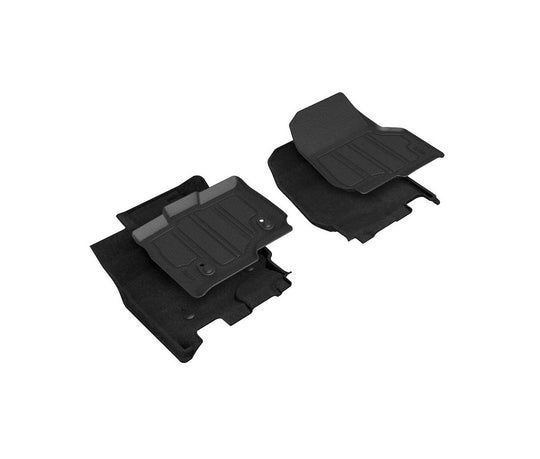3D MAXpider Custom Fit Elegant Hybrid Floor Mats (Black) Ford F-150 Supercrew 2015-2022 - Front Row