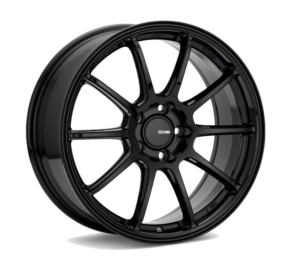 Enkei Triumph 18x9.5 5x114.3 38mm - Gloss Black Wheel - Dirty Racing Products